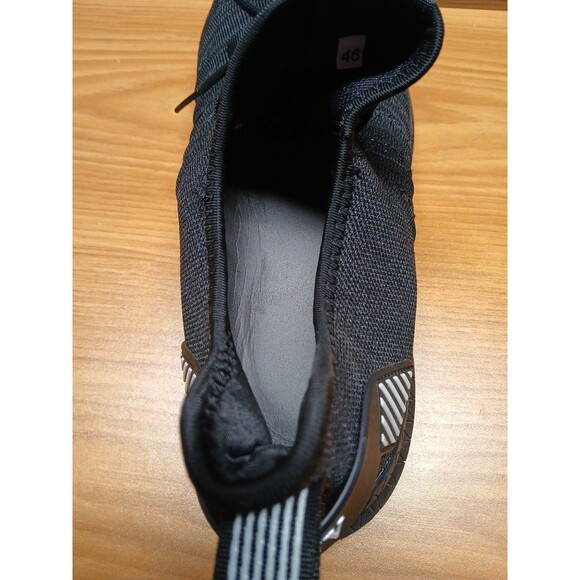 VNANV Black Slip On Designer Fashion Lace Running Shoes Sneakers Size 14 - Picture 12 of 15